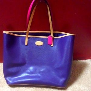 Regal Purple Coach tote